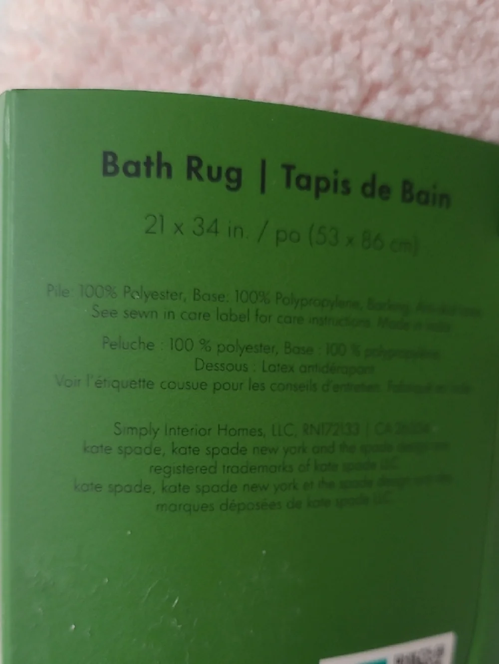 Kate Spade Striped Bath Rug